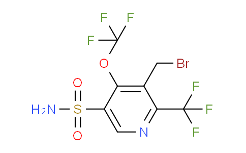 3-(Bromomethyl)-4-(trifluoromethoxy)-2-(trifluoromethyl)pyridine-5-sulfonamide