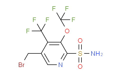 5-(Bromomethyl)-3-(trifluoromethoxy)-4-(trifluoromethyl)pyridine-2-sulfonamide