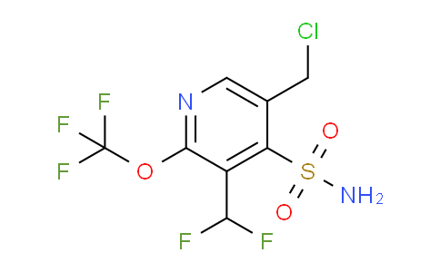 5-(Chloromethyl)-3-(difluoromethyl)-2-(trifluoromethoxy)pyridine-4-sulfonamide