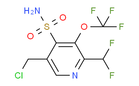 5-(Chloromethyl)-2-(difluoromethyl)-3-(trifluoromethoxy)pyridine-4-sulfonamide