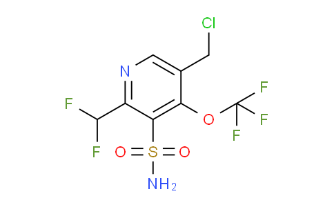 5-(Chloromethyl)-2-(difluoromethyl)-4-(trifluoromethoxy)pyridine-3-sulfonamide