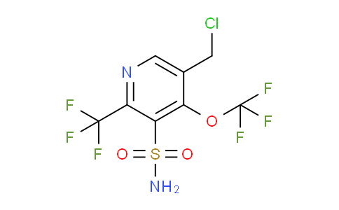 5-(Chloromethyl)-4-(trifluoromethoxy)-2-(trifluoromethyl)pyridine-3-sulfonamide