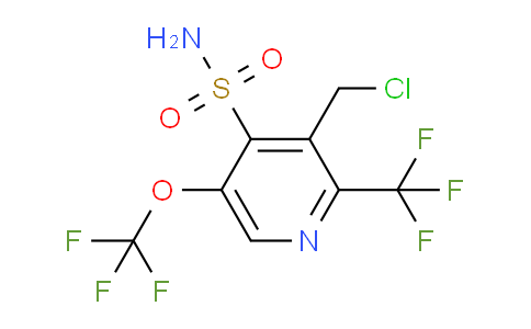 3-(Chloromethyl)-5-(trifluoromethoxy)-2-(trifluoromethyl)pyridine-4-sulfonamide