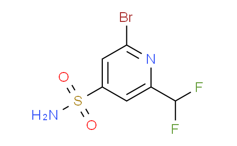 2-Bromo-6-(difluoromethyl)pyridine-4-sulfonamide