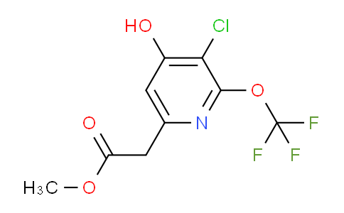 Methyl 3-chloro-4-hydroxy-2-(trifluoromethoxy)pyridine-6-acetate