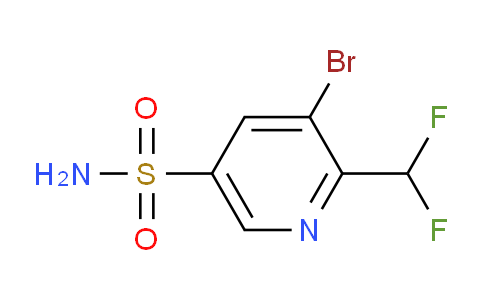 3-Bromo-2-(difluoromethyl)pyridine-5-sulfonamide