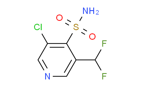 3-Chloro-5-(difluoromethyl)pyridine-4-sulfonamide