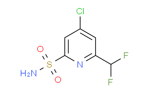 4-Chloro-2-(difluoromethyl)pyridine-6-sulfonamide