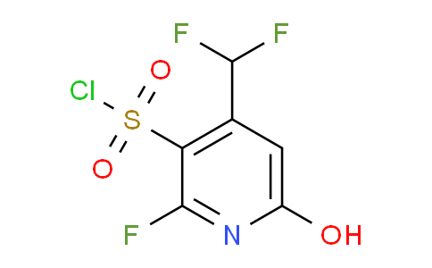 4-(Difluoromethyl)-2-fluoro-6-hydroxypyridine-3-sulfonyl chloride