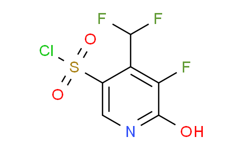 4-(Difluoromethyl)-3-fluoro-2-hydroxypyridine-5-sulfonyl chloride