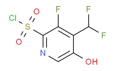 4-(Difluoromethyl)-3-fluoro-5-hydroxypyridine-2-sulfonyl chloride