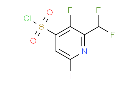 2-(Difluoromethyl)-3-fluoro-6-iodopyridine-4-sulfonyl chloride