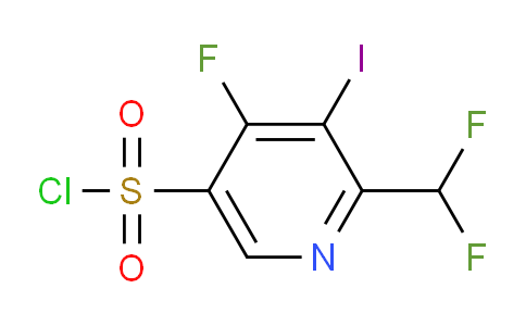 2-(Difluoromethyl)-4-fluoro-3-iodopyridine-5-sulfonyl chloride