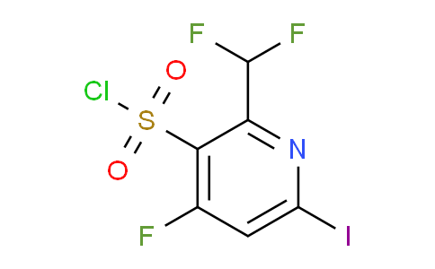 2-(Difluoromethyl)-4-fluoro-6-iodopyridine-3-sulfonyl chloride