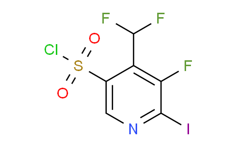 4-(Difluoromethyl)-3-fluoro-2-iodopyridine-5-sulfonyl chloride