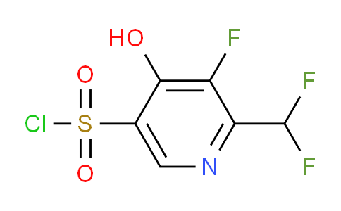 2-(Difluoromethyl)-3-fluoro-4-hydroxypyridine-5-sulfonyl chloride