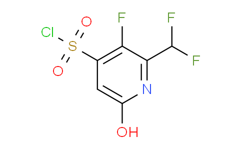 2-(Difluoromethyl)-3-fluoro-6-hydroxypyridine-4-sulfonyl chloride