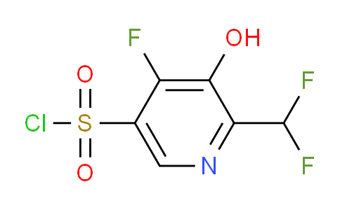 2-(Difluoromethyl)-4-fluoro-3-hydroxypyridine-5-sulfonyl chloride