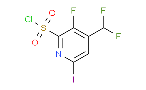 4-(Difluoromethyl)-3-fluoro-6-iodopyridine-2-sulfonyl chloride