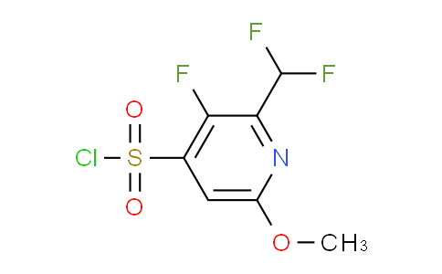 2-(Difluoromethyl)-3-fluoro-6-methoxypyridine-4-sulfonyl chloride