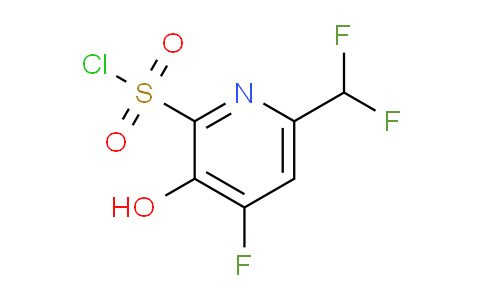 6-(Difluoromethyl)-4-fluoro-3-hydroxypyridine-2-sulfonyl chloride