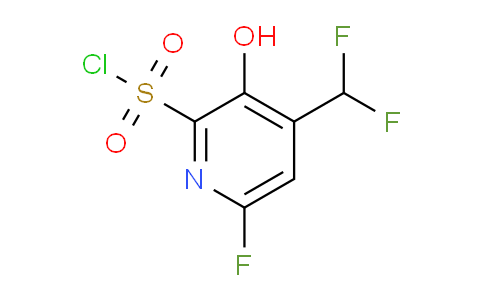 4-(Difluoromethyl)-6-fluoro-3-hydroxypyridine-2-sulfonyl chloride