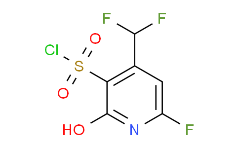 4-(Difluoromethyl)-6-fluoro-2-hydroxypyridine-3-sulfonyl chloride