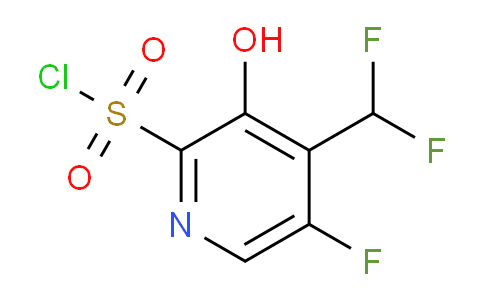 4-(Difluoromethyl)-5-fluoro-3-hydroxypyridine-2-sulfonyl chloride