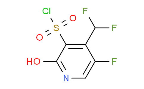 4-(Difluoromethyl)-5-fluoro-2-hydroxypyridine-3-sulfonyl chloride