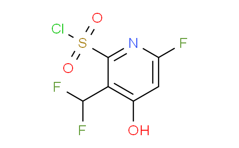 3-(Difluoromethyl)-6-fluoro-4-hydroxypyridine-2-sulfonyl chloride