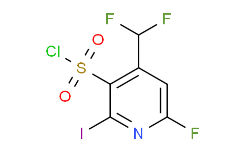 4-(Difluoromethyl)-6-fluoro-2-iodopyridine-3-sulfonyl chloride