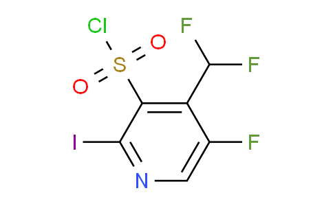 4-(Difluoromethyl)-5-fluoro-2-iodopyridine-3-sulfonyl chloride