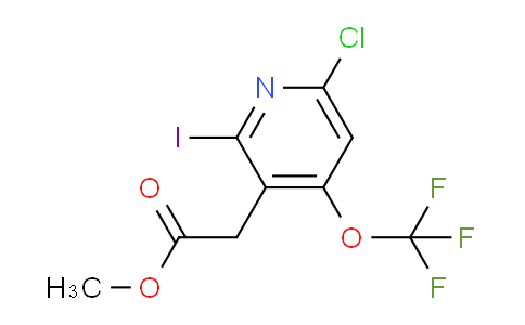 Methyl 6-chloro-2-iodo-4-(trifluoromethoxy)pyridine-3-acetate
