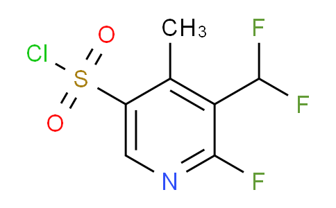3-(Difluoromethyl)-2-fluoro-4-methylpyridine-5-sulfonyl chloride
