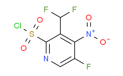 3-(Difluoromethyl)-5-fluoro-4-nitropyridine-2-sulfonyl chloride
