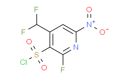 4-(Difluoromethyl)-2-fluoro-6-nitropyridine-3-sulfonyl chloride