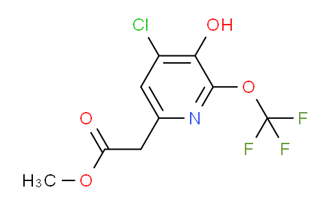 Methyl 4-chloro-3-hydroxy-2-(trifluoromethoxy)pyridine-6-acetate