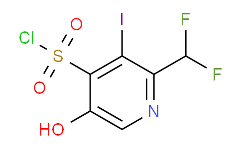 2-(Difluoromethyl)-5-hydroxy-3-iodopyridine-4-sulfonyl chloride