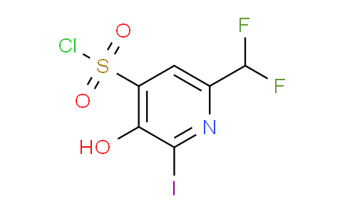 6-(Difluoromethyl)-3-hydroxy-2-iodopyridine-4-sulfonyl chloride