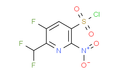 2-(Difluoromethyl)-3-fluoro-6-nitropyridine-5-sulfonyl chloride