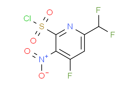 6-(Difluoromethyl)-4-fluoro-3-nitropyridine-2-sulfonyl chloride