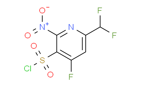 6-(Difluoromethyl)-4-fluoro-2-nitropyridine-3-sulfonyl chloride