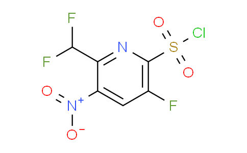 2-(Difluoromethyl)-5-fluoro-3-nitropyridine-6-sulfonyl chloride