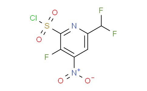 6-(Difluoromethyl)-3-fluoro-4-nitropyridine-2-sulfonyl chloride