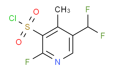 5-(Difluoromethyl)-2-fluoro-4-methylpyridine-3-sulfonyl chloride