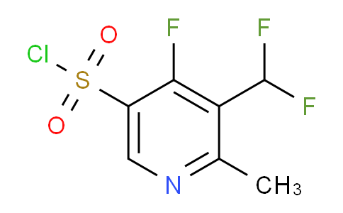 3-(Difluoromethyl)-4-fluoro-2-methylpyridine-5-sulfonyl chloride