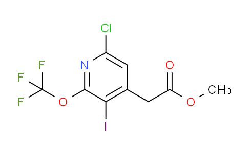 Methyl 6-chloro-3-iodo-2-(trifluoromethoxy)pyridine-4-acetate