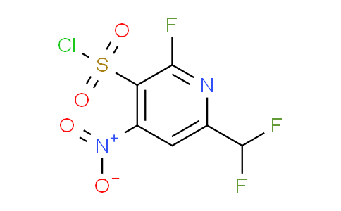 6-(Difluoromethyl)-2-fluoro-4-nitropyridine-3-sulfonyl chloride