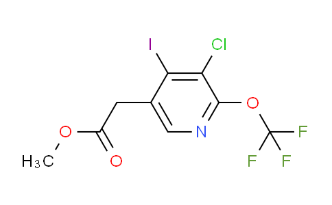 Methyl 3-chloro-4-iodo-2-(trifluoromethoxy)pyridine-5-acetate