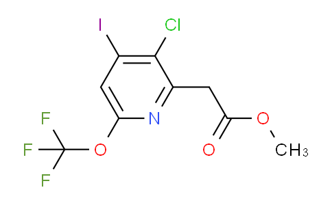 Methyl 3-chloro-4-iodo-6-(trifluoromethoxy)pyridine-2-acetate
